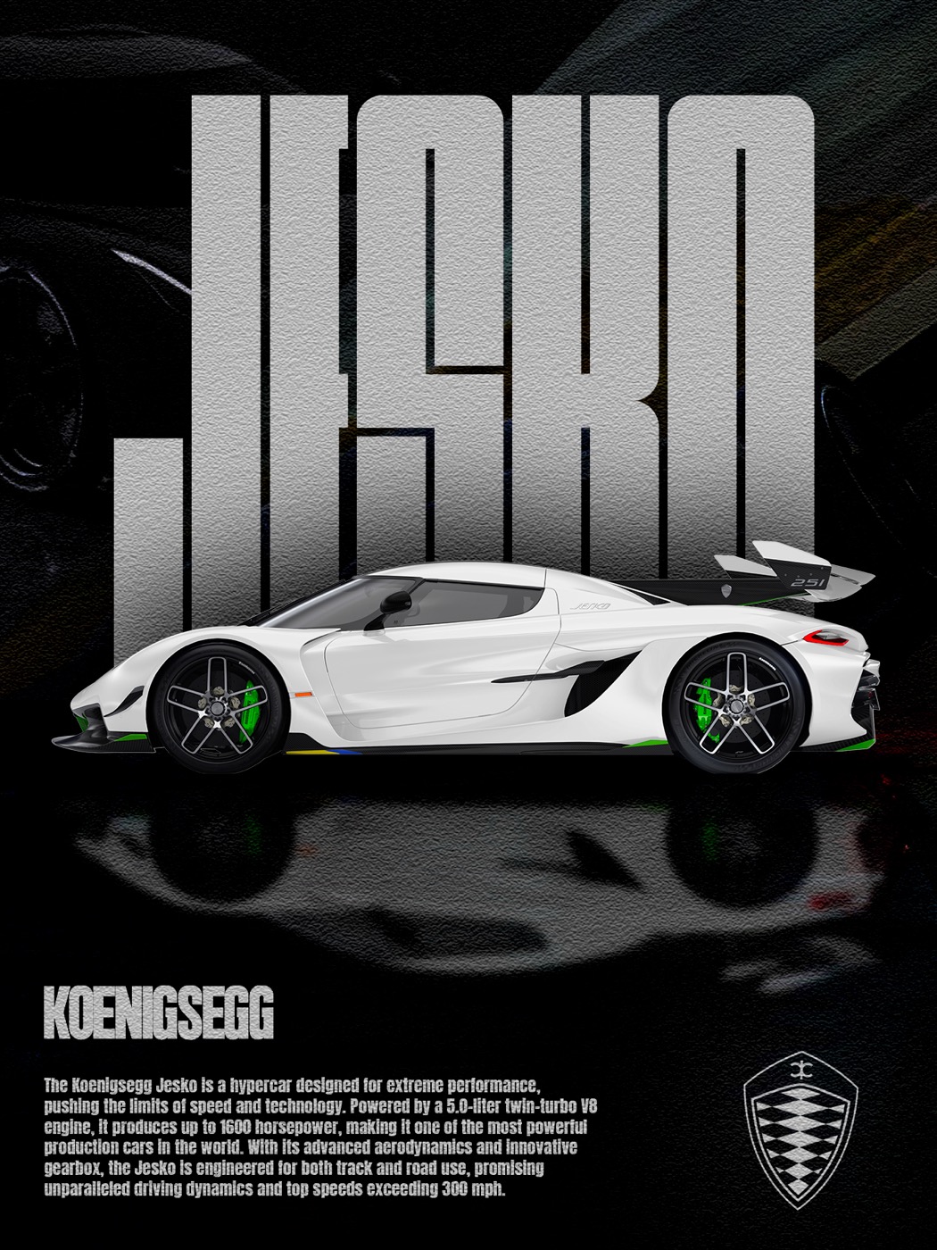Affiche Koenigsegg Jesko