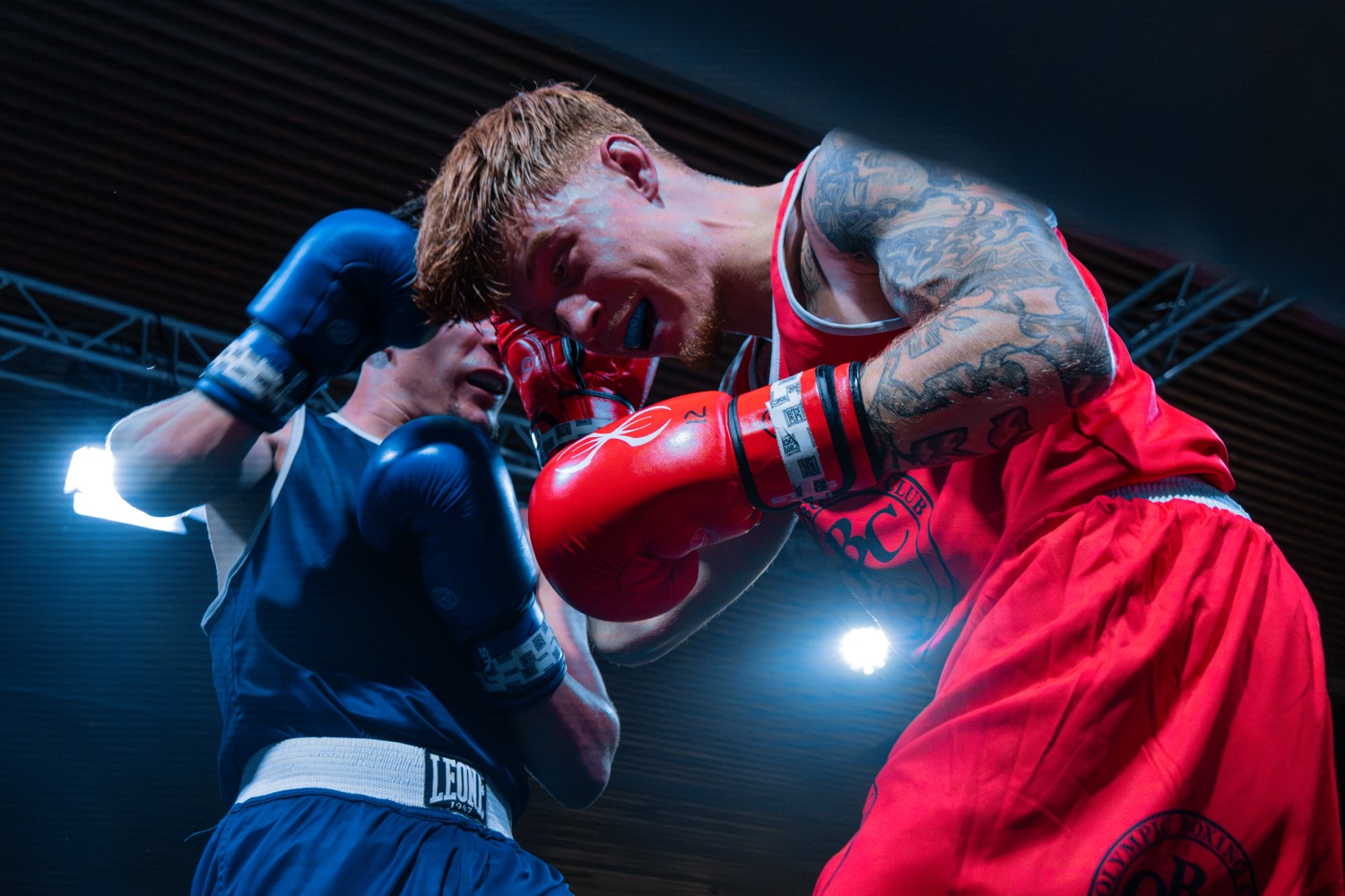 Combat au gala de boxe de Fribourg